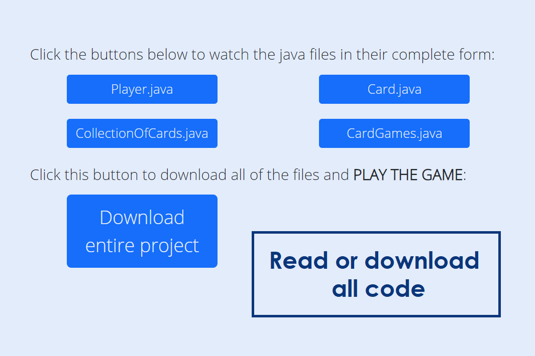 Read and download buttons