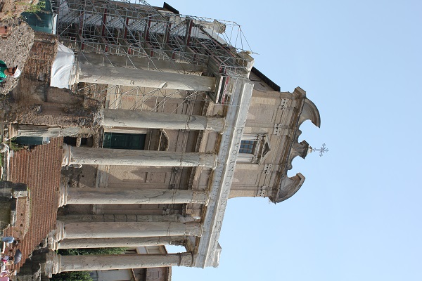 Part of a dias showing different architectural phenomena Rome